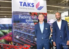 Bert Jan Nolden and Jonathan Kohinor of TAKS with various solutions for internal transport.